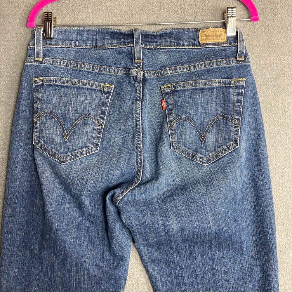Levi’s 529 Curvy Boot Cut Jeans Denim Blue Women’s Size 12 Medium - Picture 6 of 9